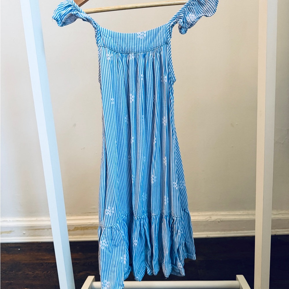 Old Navy Blue and White Striped Dress